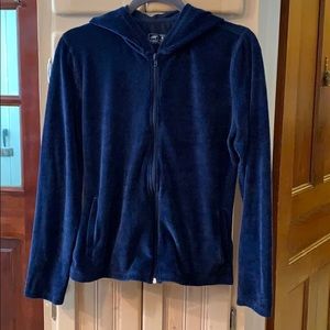 Horny Toad Embroidered Velour Hoodie